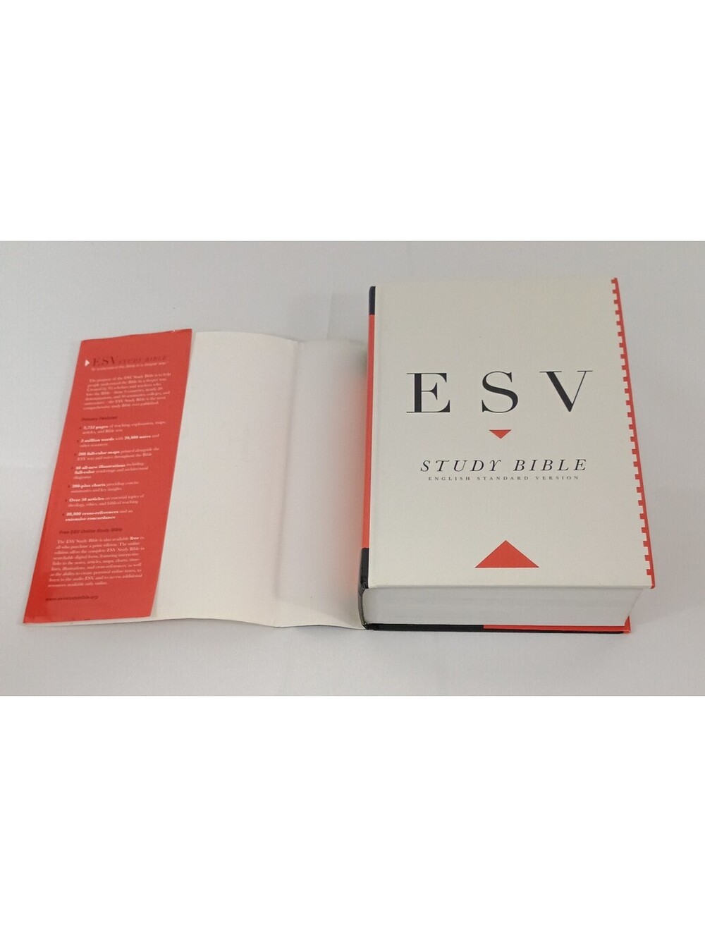 ESV Study BIBBLE English Standard STANDARD Version CROSSWAY White Dust Jacket